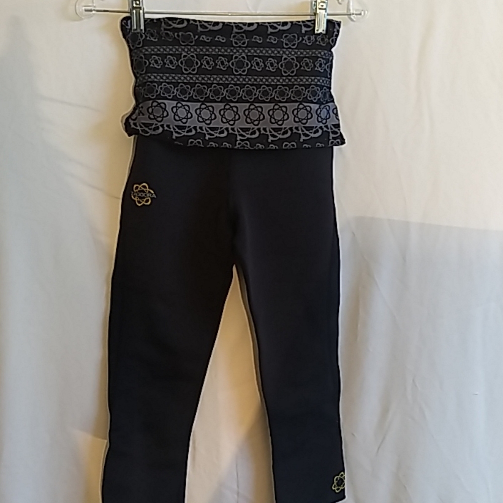 Zaggora Black Hot Pants High Waist  Yoga Workout
